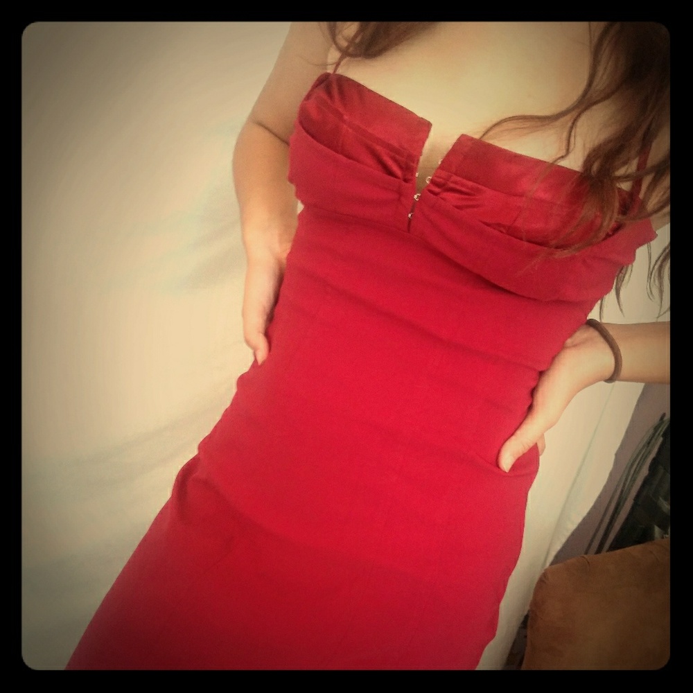Sexy Red Date Night Dress by Express